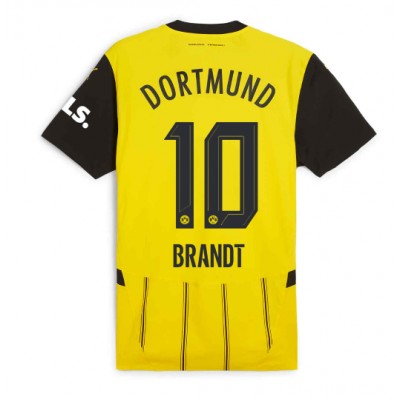 Moški Nogometni dresi Borussia Dortmund Julian Brandt #10 Domači 2024-25 Kratek Rokav Moški Nogometni dresi Borussia Dortmund Julian Brandt #10 Domači 2024-25 Kratek Rokav